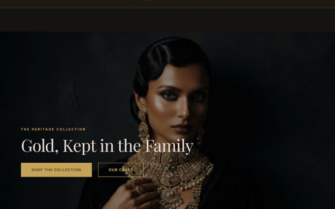 Aurumé theme storefront preview