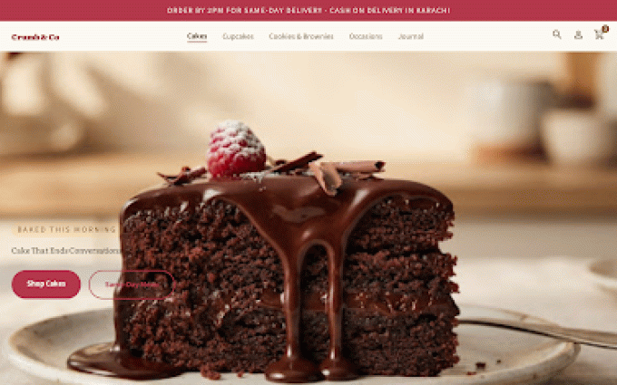 Crumb & Co theme storefront preview