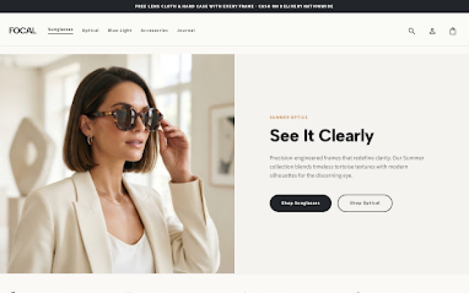 Focal storefront preview