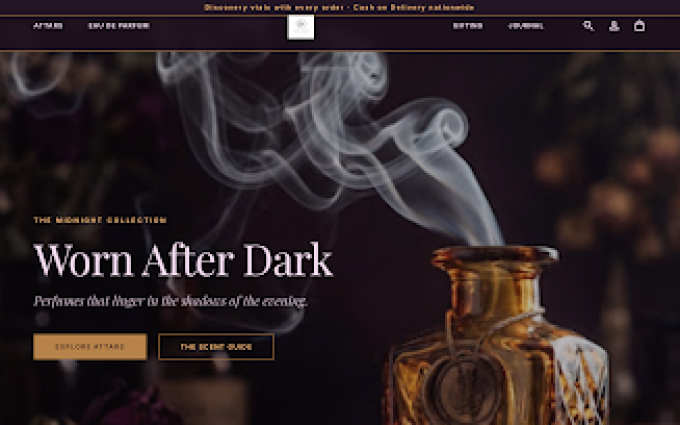 Oud Noir storefront preview