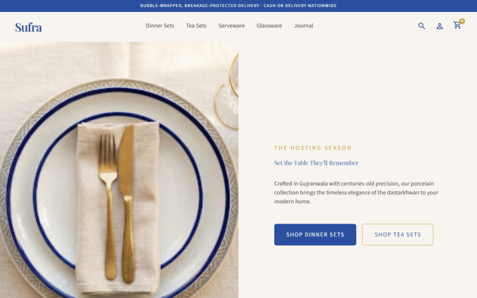 Sufra storefront preview